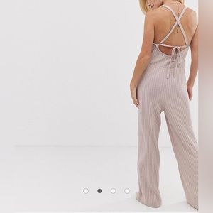 ISO…..NOT FOR SALE…..  Micha Lounge strappy jumpsuit in rib knit. Size XL